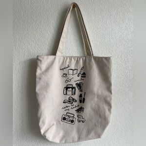 Zip-Top Canvas Tote Bag